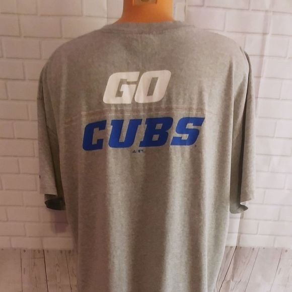 Chicago Cubs Go Cubs Tee Shirt Size XL Grey - Picture 2 of 5
